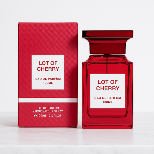 SET 1 parfum dama + 1 parfum bărbătesc - LOT OF CHERRY + LOT OF WOOD 100ml
