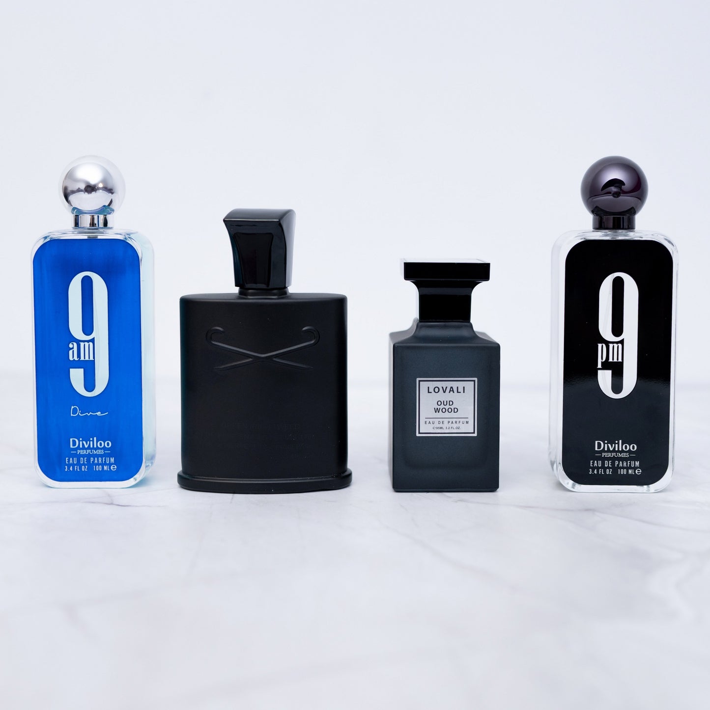 SET 4 PARFUMURI BARBATI - Wood Oud, 9 30 blue, 9 30 black, Mark him