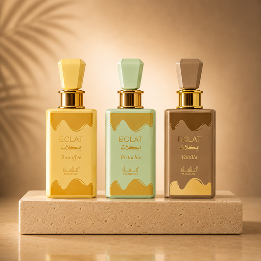 OFERTA 3 PARFUMURI DE DAMA 100ML - ECLAT VANILLA + ECLAT PISTACHIO + ECLAT BANOFFEE