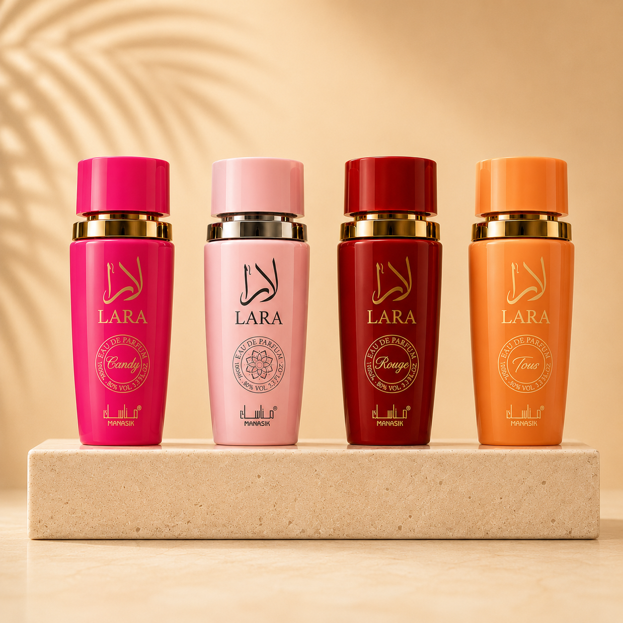 OFERTA 4 PARFUMURI DAMA 100ML - LARA CANDY + LARA TOUS + LARA PINK + LARA ROUGE