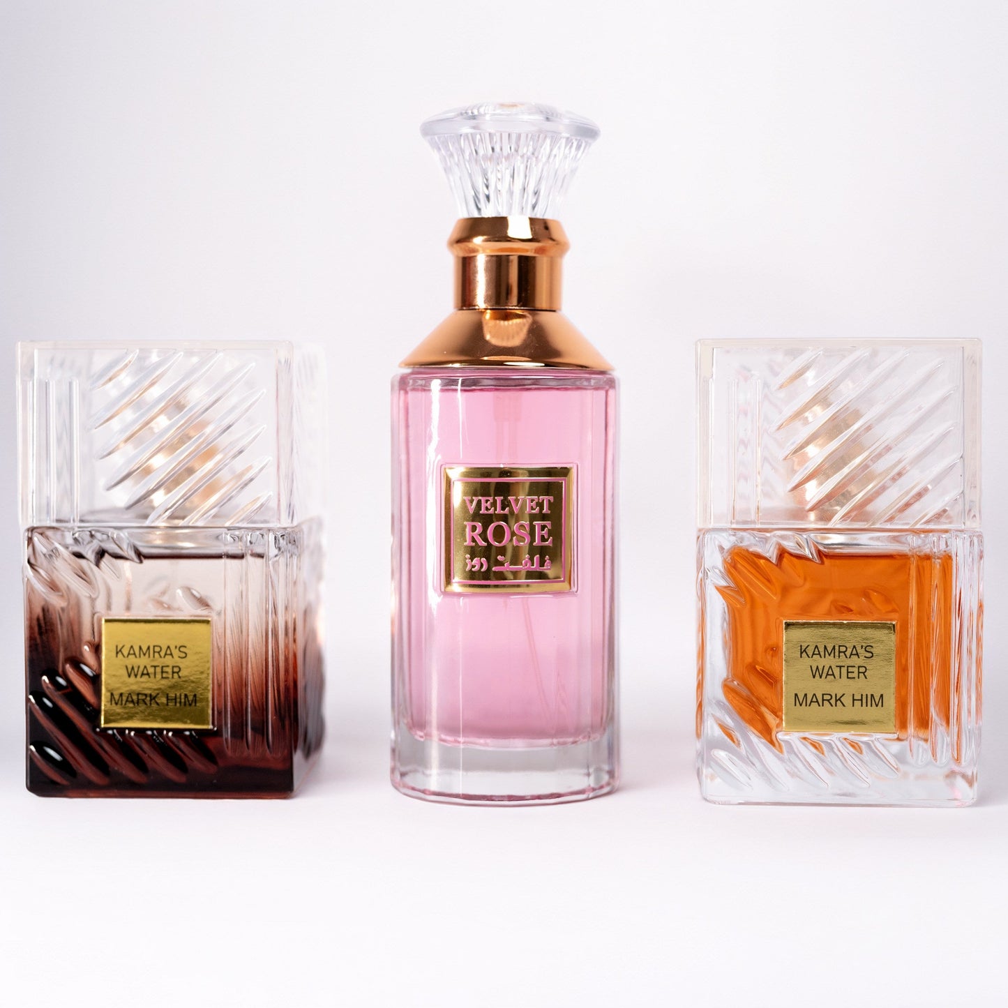 SET 3 PARFUMURI DAMA 100ml - KAMRA’S BURGUNDY + VELVET ROSE + KAMRA’S BROWN