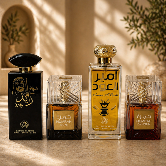 OFERTA 4 PARFUMURI ARABESTI UNISEX - SHEIKH ZAYED, HUMRAH DKHOUN, AMEER AL OUDH, HUMRAH BUNI