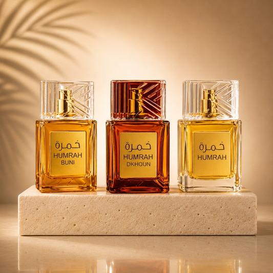 OFERTA 3 PARFUMURI UNISEX 100ML - HUMRAH + HUMRAH BUNI + HUMRAH DKHOUN