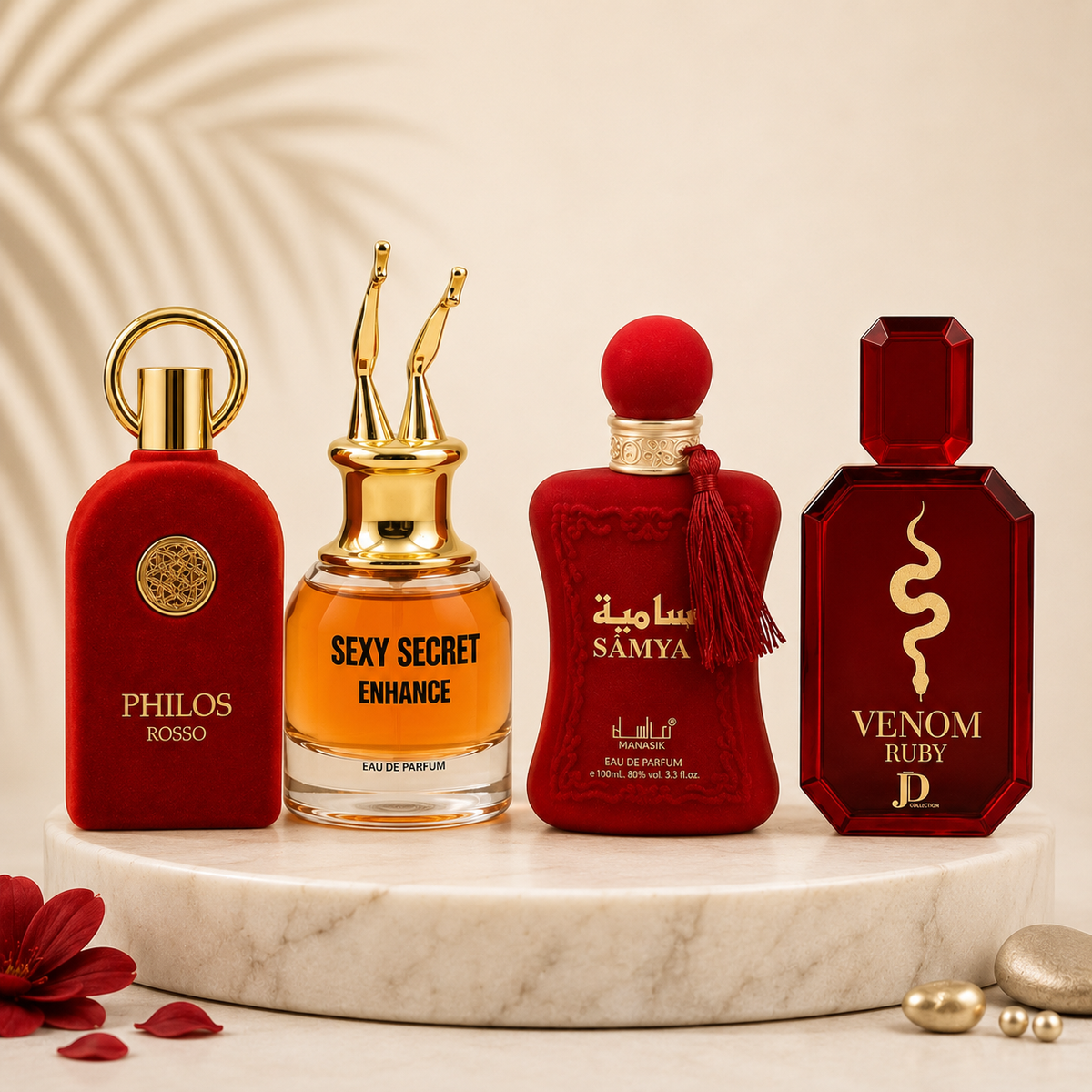 OFERTA 4 PARFUMURI DAMA 100ML - PHILOS ROSSO + SEXY SECRET + VENOM + SAMYA