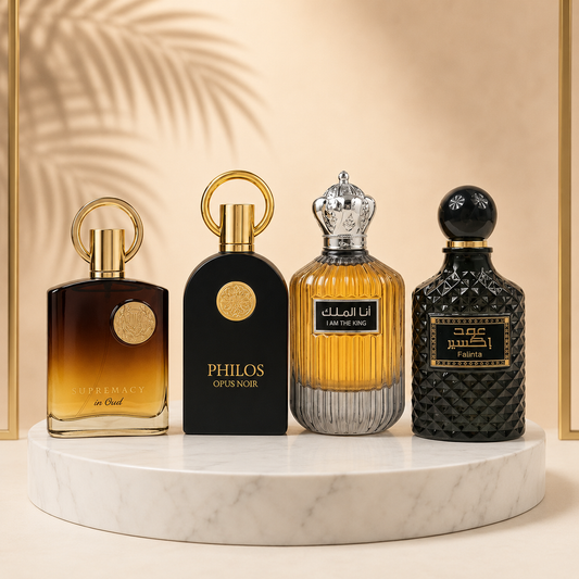 OFERTA 4 PARFUMURI BARBATESTI - SPREMACY IN OUD+PHILOS OPUS NOIR+I AM THE KING+FALLINTA