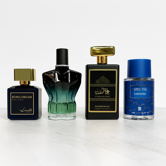 SET 4 PARFUMURI BARBATI - SPECTRE SAPPHIRE, ASHIQ AL OUD, ROMA DREAM, JPG