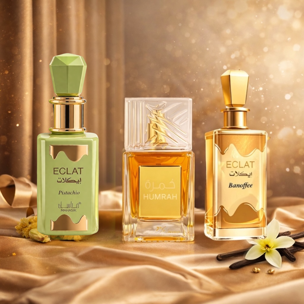 OFERTA 3 PARFUMURI DAMA 100ML - ECLAT PISTACHIO + ECLAT BANOFFEE + HUMRAH