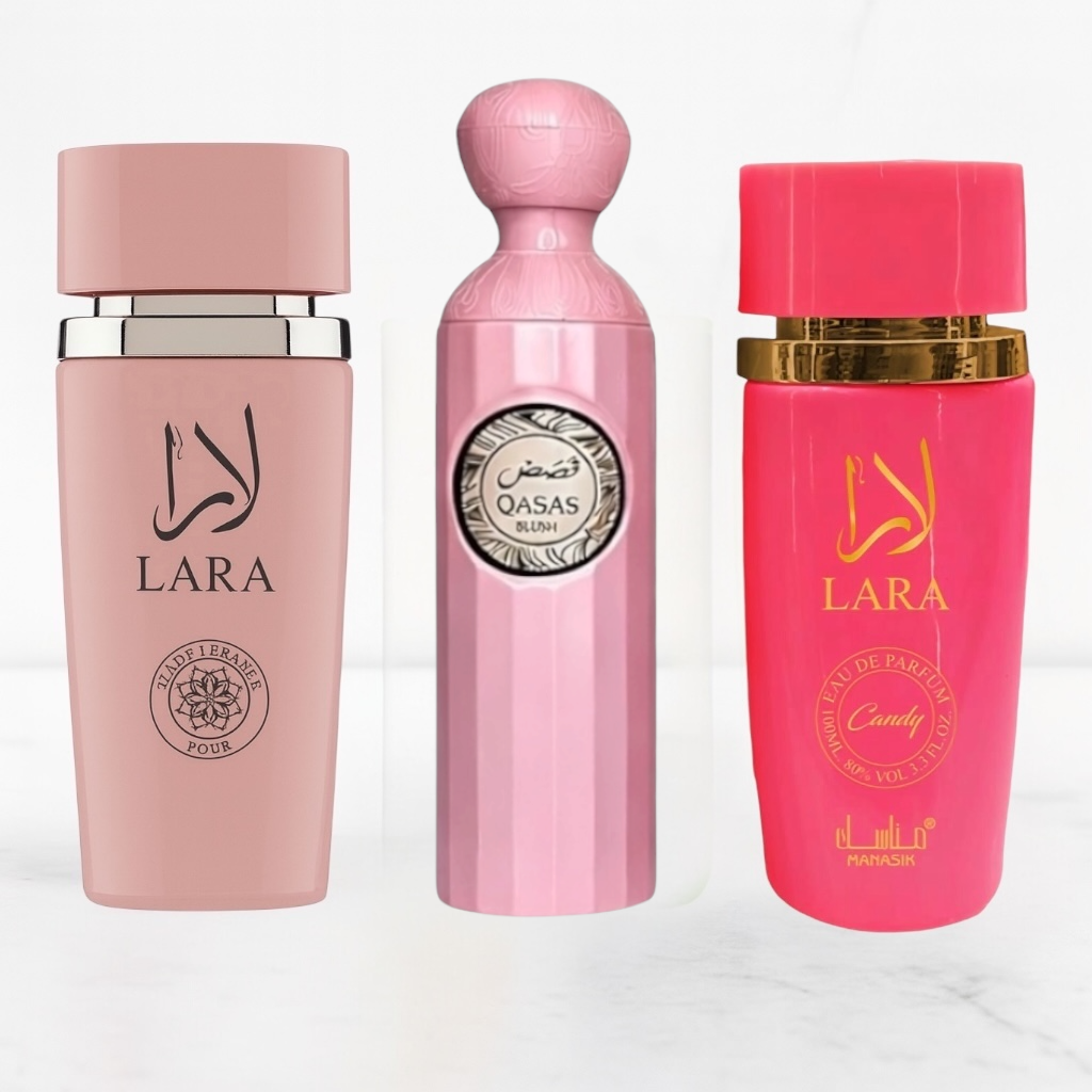 SET 3 PARFUMURI DAMA - QASAS BLUSH + LARA +LARA CANDY