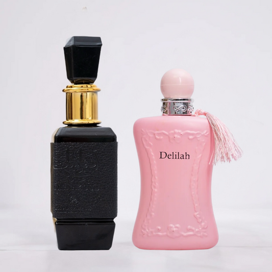 SET 2 PARFUMURI - ANFASAK OUD & DELILAH (dama+bărbat)
