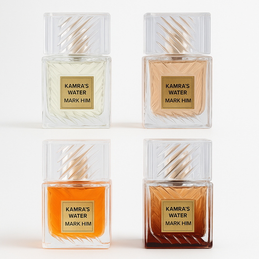 OFERTA 2 PARFUMURI DAMA + 2 BARBATESTI 100ml - KHAMRA’S CLASSIC + BROWN + BURGUNDY + GREEN