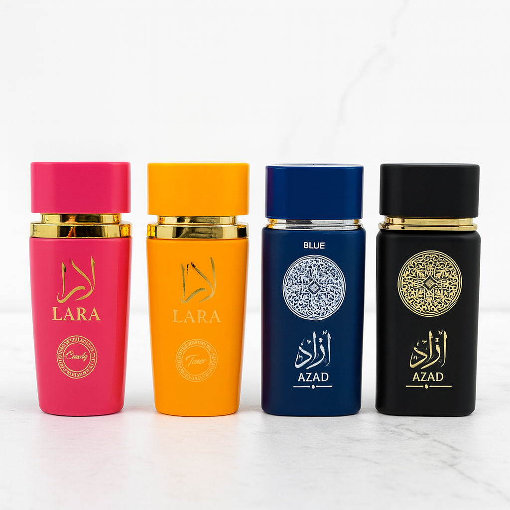 OFERTA 2 +2 LARA CANDY, LARA TOUS, AZAD NOIR, AZAD BLUE (dama + bărbați)