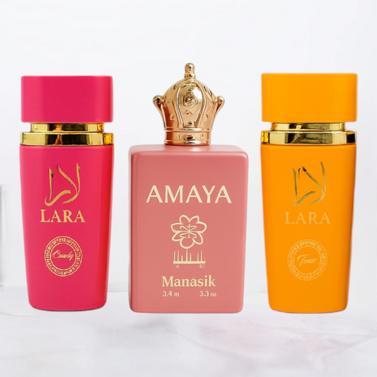 OFERTA 3 PARFUMURI DAMA - LARA TOUS + AMAYA + LARA CANDY