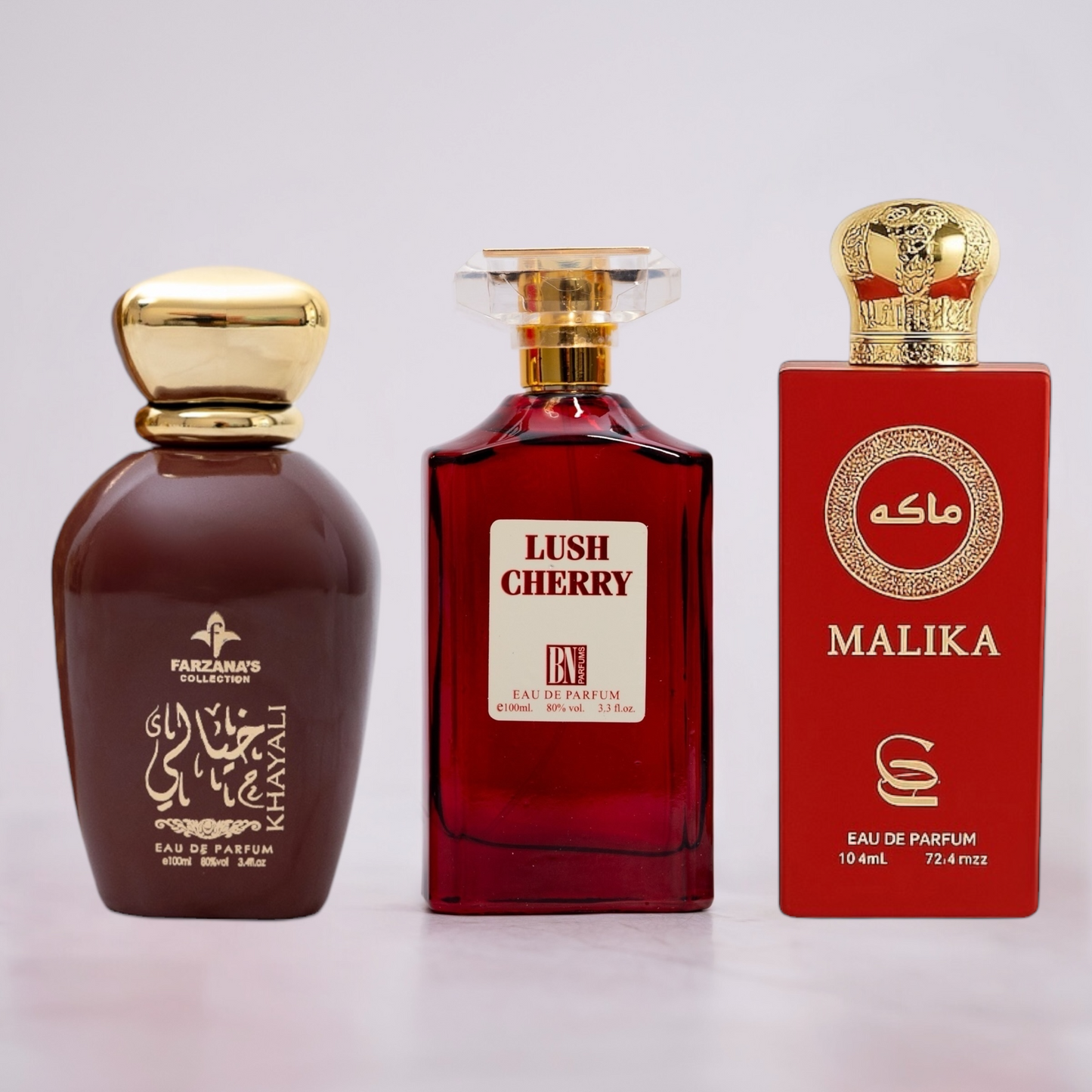 SET 3 PARFUMURI DAMĂ - LUSH CHERRY, KHAYALI, MAIKA