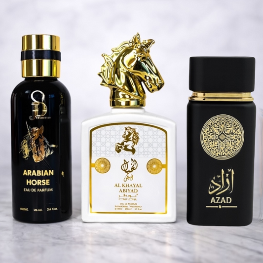 OFERTA PARFUMURI 2 + 1 BARBATI - AL KHAYAL ABYAD, AZAD NOIR, ARABIAN HORSE