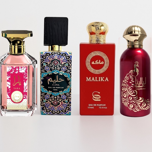 OFERTA 4 PARFUMURI DAMA - LAYALINA + MALIKA + AURA + YARA