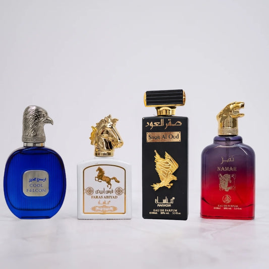 OFERTA 2+2  NAMAR, SAQR AL OUD, COOL FALCON, FARAS ABYAD (barbati)