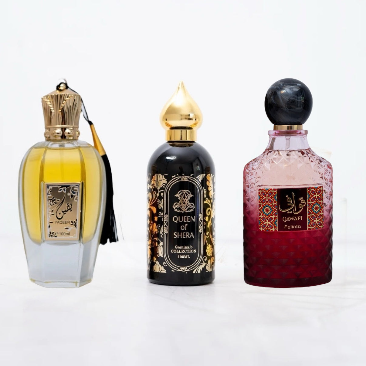OFERTA 3 PARFUMURI ARABESTI DAMA - QUEEN OF SHERA, YAQEEN & QAWAFI