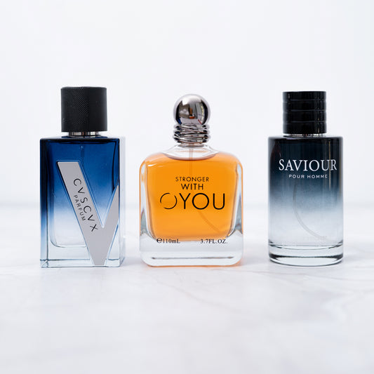 SET 3 PARFUMURI BARBATESTI - SAVIOUR, STRONGER WITH YOU, CVSCVX