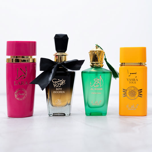 OFERTA 2 + 2 DAMA - Bint Hoorea, Al Khair Pistachio, Yasra Tous & Lara Candy