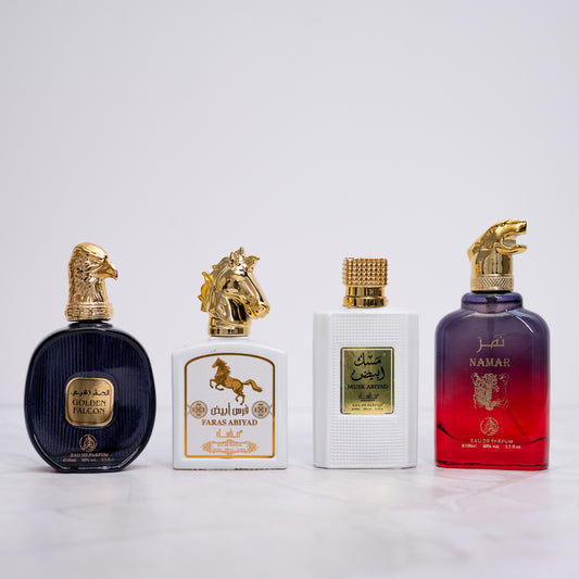 OFERTA 2+2  NAMAR, MUSK ABYAD, GOLDEN FALCON, FARAS ABYAD (barbati)